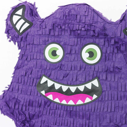 Monster Piñata Set with Bat and Mask for Kids
