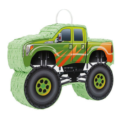 Monster Truck Piñata Set – Stick And Blindfold Included