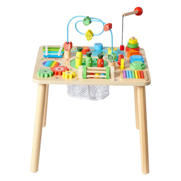 Montessori Activity Table, 13-in-1 Wooden, 6-36 Months