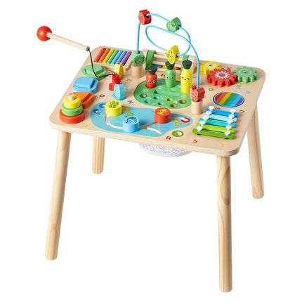 Montessori Activity Table, 13-in-1 Wooden, 6-36 Months