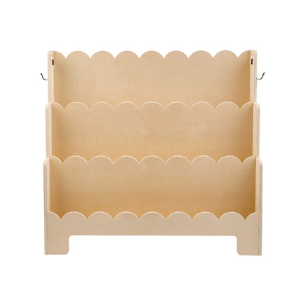 Montessori Bookshelf, 3-Tier Front-Facing, Hooks