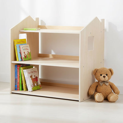 Montessori Children's Bookcase, House-Shaped Shelf, MDF