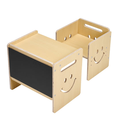 Montessori Weaning Table and Chair Set, 3-in-1 Chalkboard