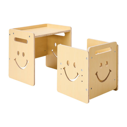 Montessori Weaning Table and Chair Set, 3-in-1 Chalkboard