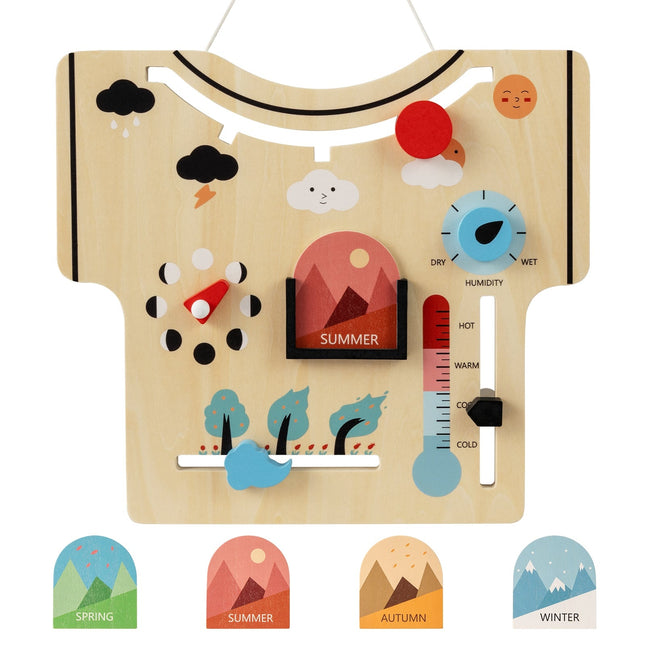 Montessori Wooden Calendar – Seasons, Weather, Moon Phases