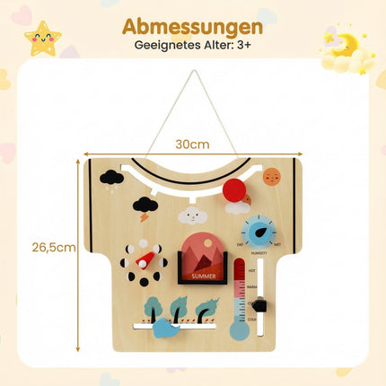 Montessori Wooden Calendar – Seasons, Weather, Moon Phases