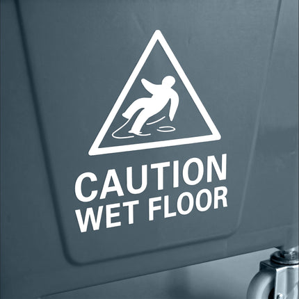 Mop Trolley with Wringer, Grey, 22L Capacity
