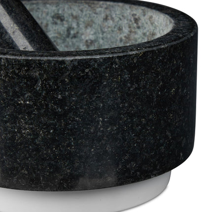 Mortar granite with impact