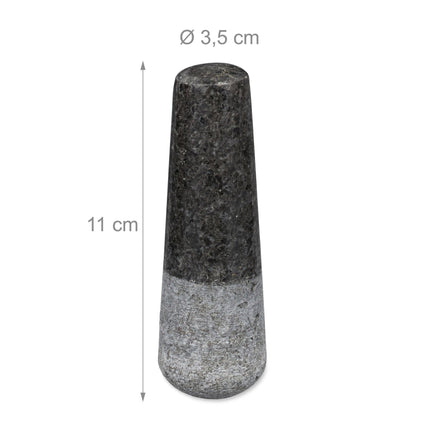 Mortar granite with impact