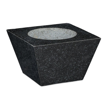 Mortar granite with impact