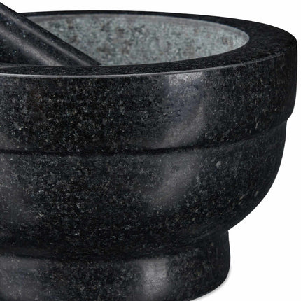 Mortar granite with impact