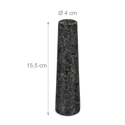 Mortar granite with impact