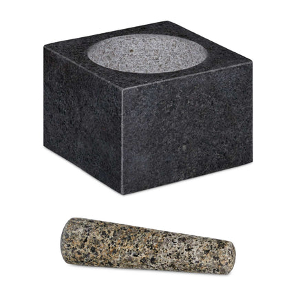 Mortar granite with impact