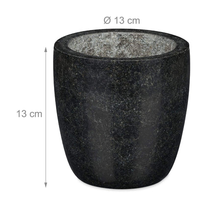 Mortar granite with impact
