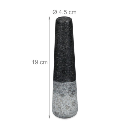 Mortar granite with impact