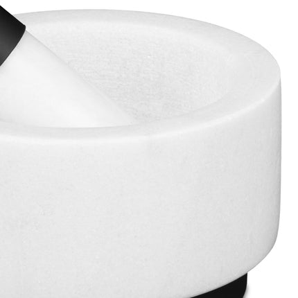 Mortar marble with impact