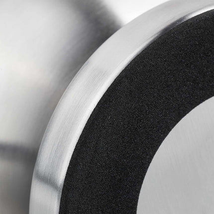 Mortar with impact in stainless steel