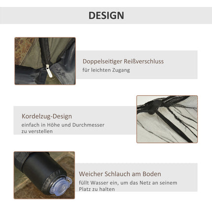Mosquito Net for 3m Umbrellas with Zipper & Water Tube
