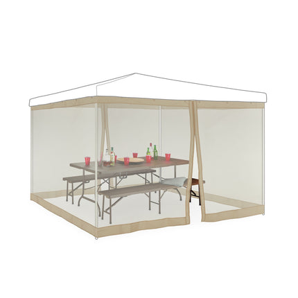 Mosquito Net for 3x3m Pavilion Beige