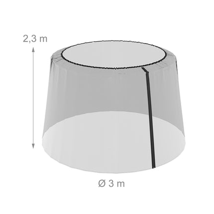 Mosquito Net for Parasols, Adjustable Polyester Mesh