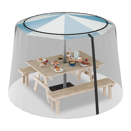 Mosquito Net for Parasols, Adjustable Polyester Mesh