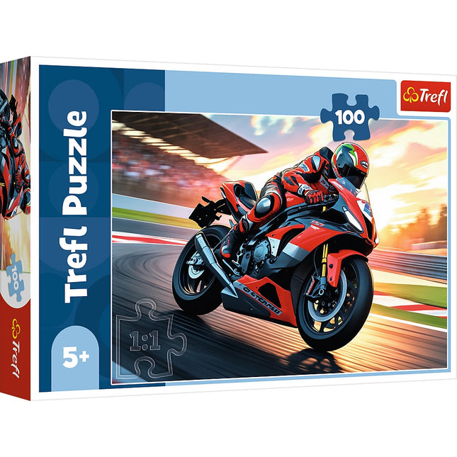 Motorbike Puzzle, 100 Pieces, Fast Assembly