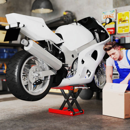 Motorcycle Lift Stand, 500kg Capacity, Steel, Foldable