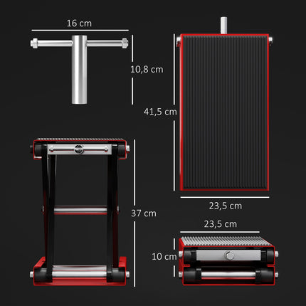 Motorcycle Lift Stand, 500kg Capacity, Steel, Foldable