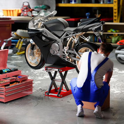 Motorcycle Lift Stand, 500kg Capacity, Steel, Foldable