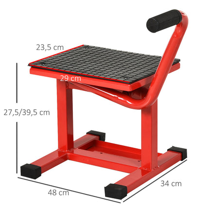 Motorcycle Lift Stand, Steel, Adjustable 39-46 cm, 150 kg Capacity
