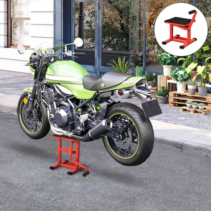 Motorcycle Lift Stand, Steel, Adjustable 39-46 cm, 150 kg Capacity
