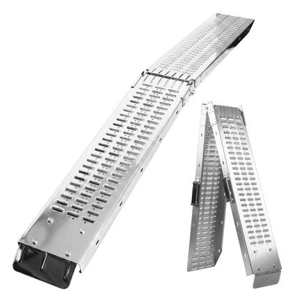 Motorcycle Loading Ramps, Foldable Steel, 2-Pack