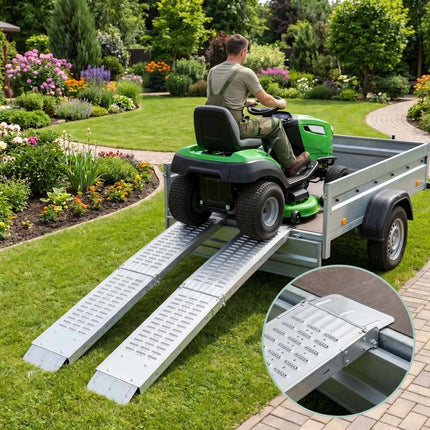 Motorcycle Loading Ramps, Foldable Steel, 2-Pack