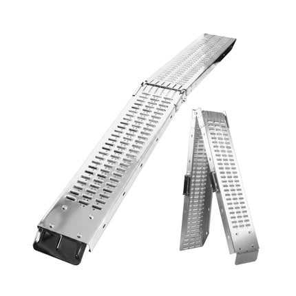 Motorcycle Loading Ramps, Foldable Steel, 2-Pack