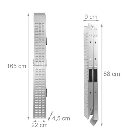 Motorcycle Loading Ramps, Foldable Steel, 2-Pack