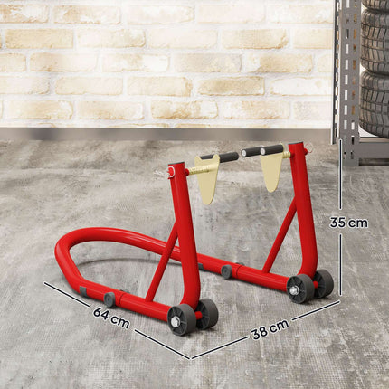 Motorcycle Stand Set, Front/Rear, Steel, 544 kg Capacity