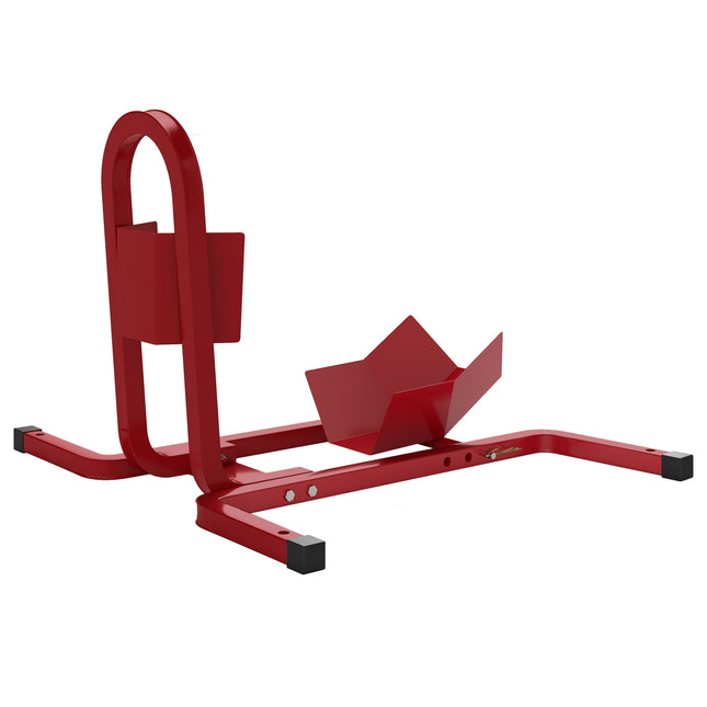 Motorcycle Stand for 17-21 Inch Wheels, Metal, Red