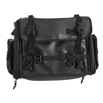 Motorcycle Tail Bag, 40-60L Expandable, Rain Cover