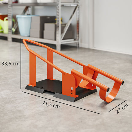 Motorcycle Wheel Chock, Adjustable, Steel, 816.5 kg Capacity