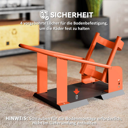 Motorcycle Wheel Chock, Adjustable, Steel, 816.5 kg Capacity