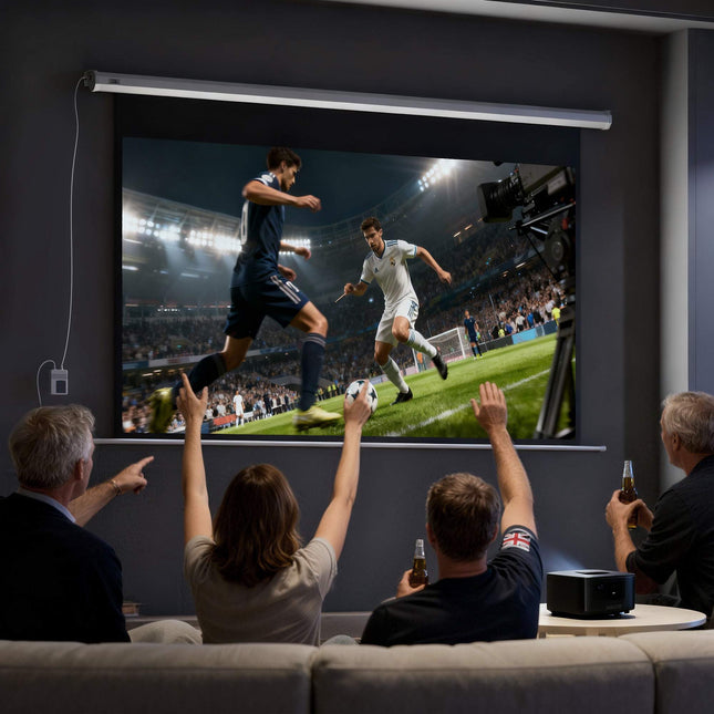 Motorized Projector Screen 100 Inch 16:9 With Remote
