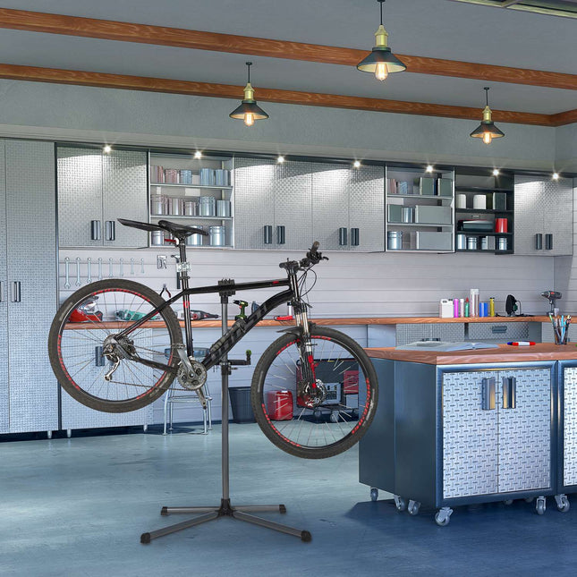 Mounting stand for bicycle with tray