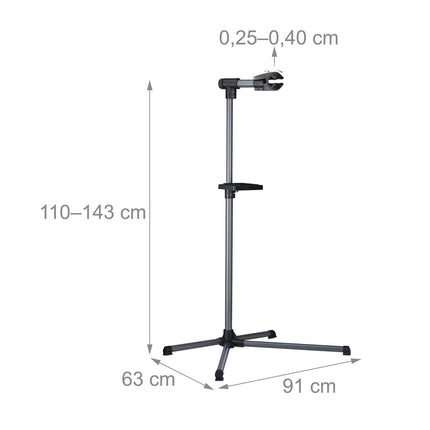 Mounting stand for bicycle with tray