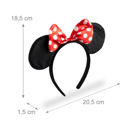 Mouse headband with bow in set of 6
