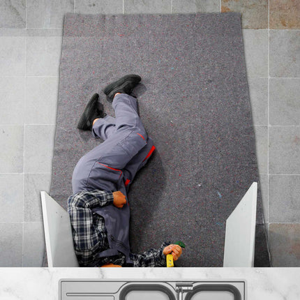 Verhuisdekens, 12 stuks, 72x54 inch, gemaakt van gerecycled katoen.