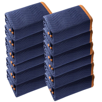 Moving Blankets 12-Pack, 80 x 72 Heavy Duty Pads