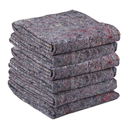 Moving Blankets, 150x200 cm, Set of 6, Reusable Protection