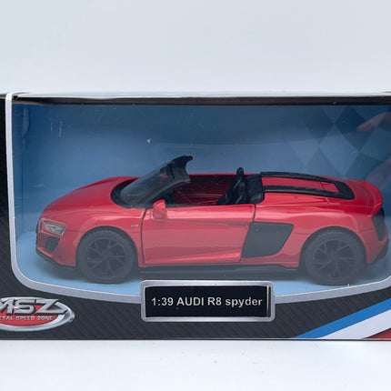 Msz Die-Cast Model Audi R8 Spyder, Scale 1:39