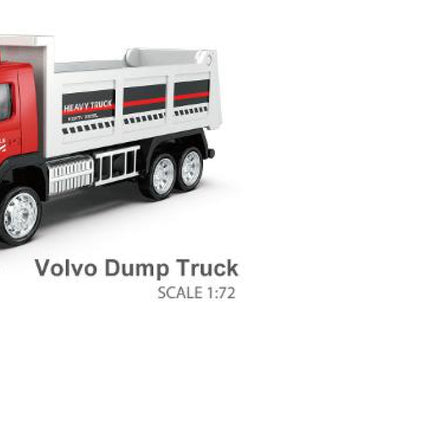 Msz Die-Cast Model Volvo Dump Truck, Scale 1:72
