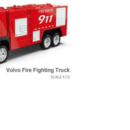 Msz Die-Cast Model Volvo Fire Engine, Scale 1:72